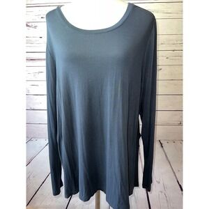 LOGO Lori Goldstein‎ Tunic Top Womens size XL Extra Large Blouse Shirt Rayon